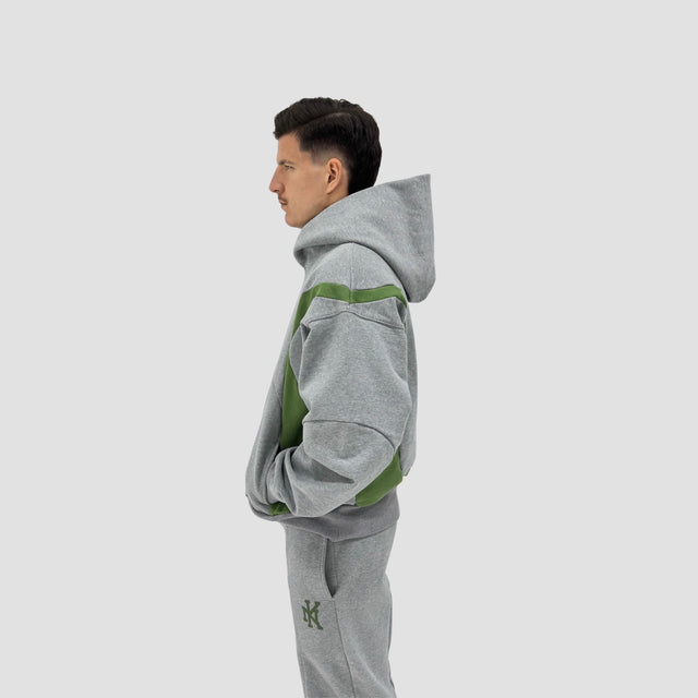 TRACKSUIT HOODIE GREY.GREEN