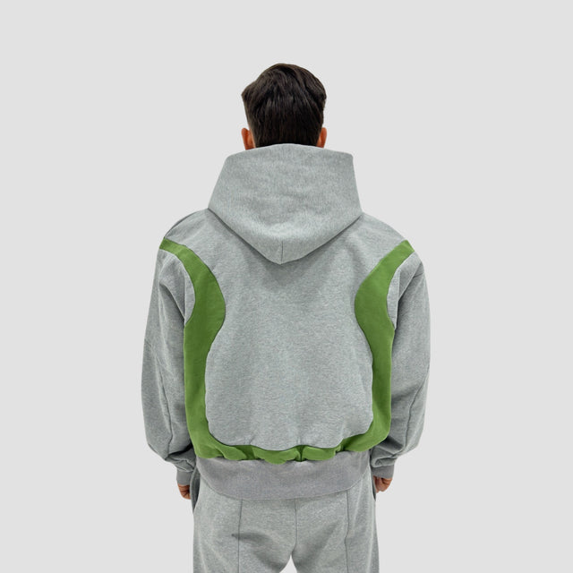 TRACKSUIT HOODIE GREY.GREEN