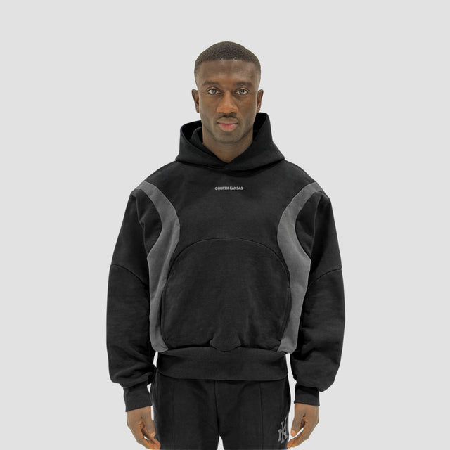 TRACKSUIT HOODIE BLACK.GREY